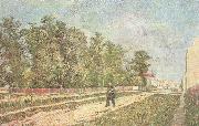 Outskirts of Paris:Road with Peasant Shouldering a Spade (nn04)